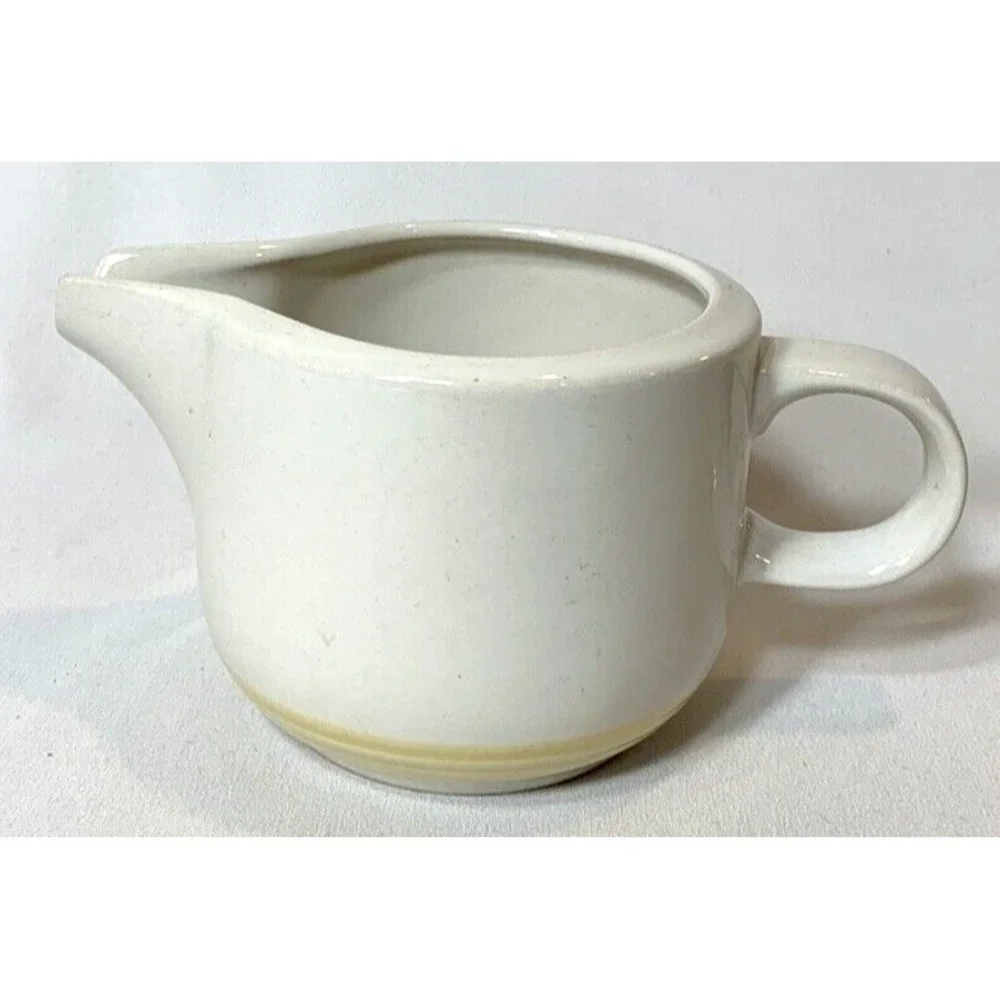 Vintage‎ Melville Creamer Japan Macys The Cellar Yellow Stripes 1970s Tea Coffee